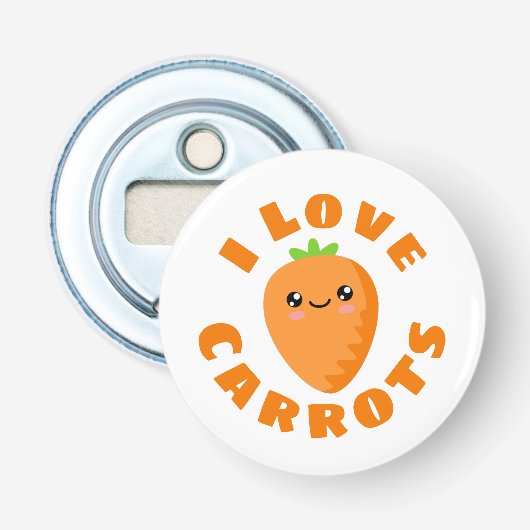 Décapsuleur J'aime les carottes (Devant)