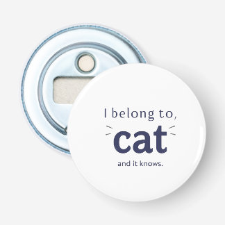 Décapsuleur J'appartiens à mon chat