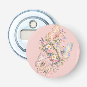 Décapsuleur Jardin d'anniversaire papillon pastel