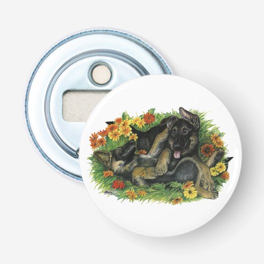 Décapsuleur Jardin de chiots (Devant)