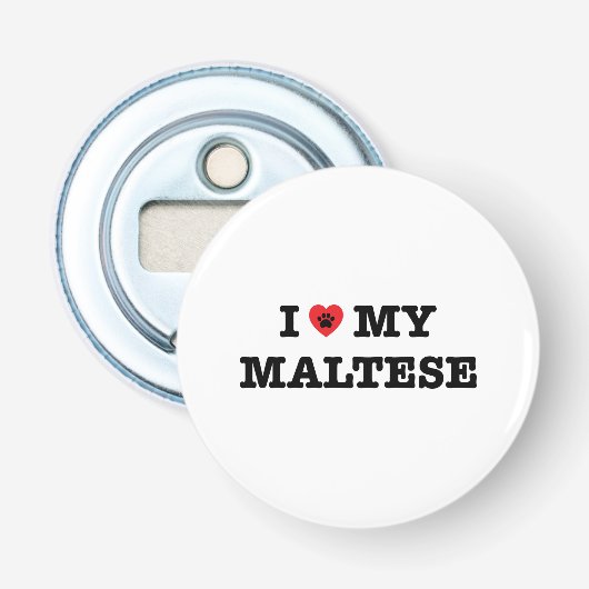 Décapsuleur J'Coeur Mon Maltais (Devant)
