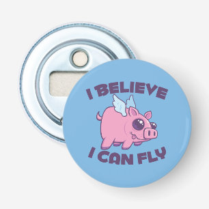 Décapsuleur Je crois que je peux voler Cochonnet Mignon Kawaii