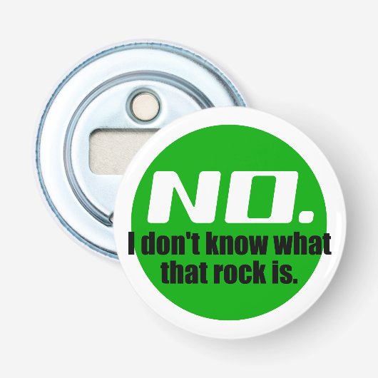 Décapsuleur Je ne sais pas ce qu'est ce rocher (vert) (Devant)