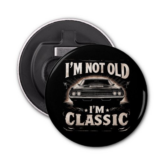 Décapsuleur Je ne suis pas vieux Je suis classique Retro Vinta (Devant)