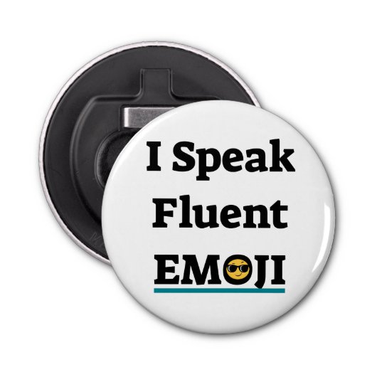 Décapsuleur Je parle Emoji Fluent (Devant)