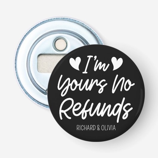 Décapsuleur Je suis à vous Aucun remboursement Valentines Day (Devant)