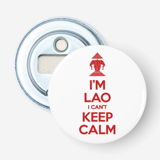 Décapsuleur Je suis Lao je ne peux pas garder le calme (Devant)