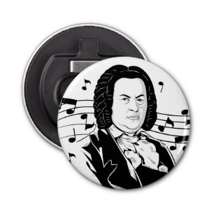 Décapsuleur Johann Sebastian Bach Portrait / Bust avec notes
