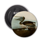 Décapsuleur John James Audubon Peinture Pélicane Brown (Devant)