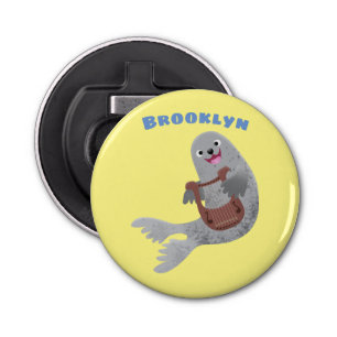 Décapsuleur Joli dessin animé sur le phoque du Groenland