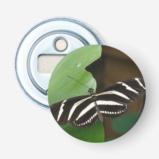 Décapsuleur Joli Zebra Longwing Butterfly Bottle Ouvrir (Devant)