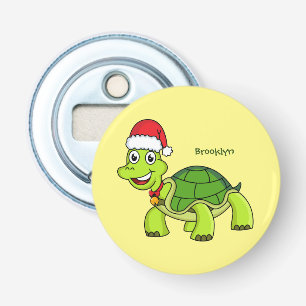 Décapsuleur Jolie tortue en chapeau de Père Noël