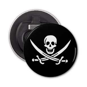 Décapsuleur Jolly roger drapeau de pirate
