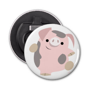 Décapsuleur Jote Cartoon Dancing Pig Button Ouverture de boute