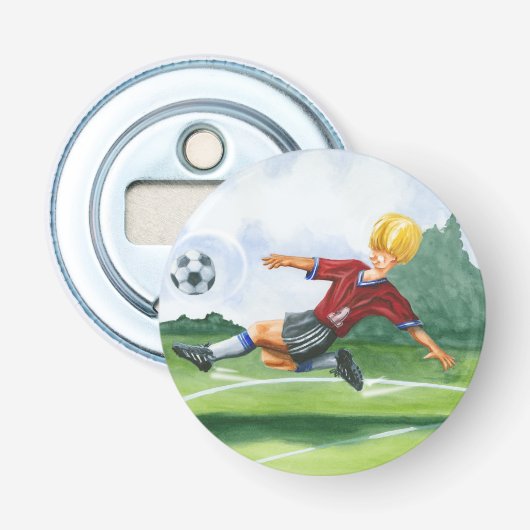 Décapsuleur Joueur de football à la balle par Jay Throckmorton (Devant)