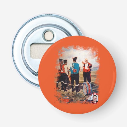 Décapsuleur Joueurs de cornemuse/Gaiteiros/Pipers (Devant)