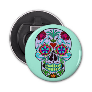 Décapsuleur Jour de la mort Sugar Skull Magnet Bouteille Ouver