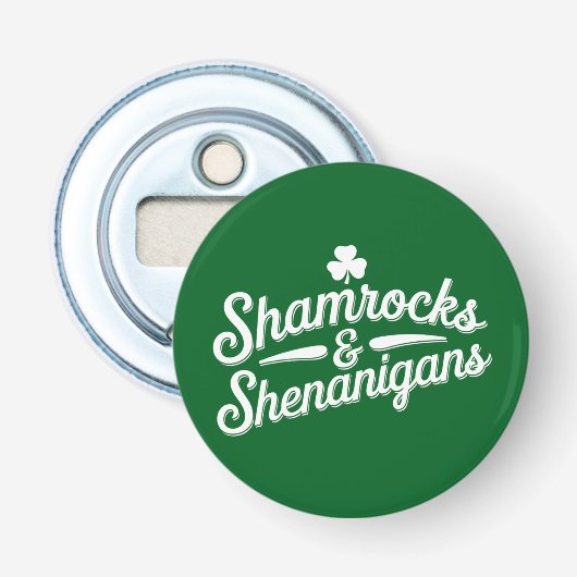 Décapsuleur Joyeuse Saint-Patrick Chance Shamrock & Shenanigan (Devant)