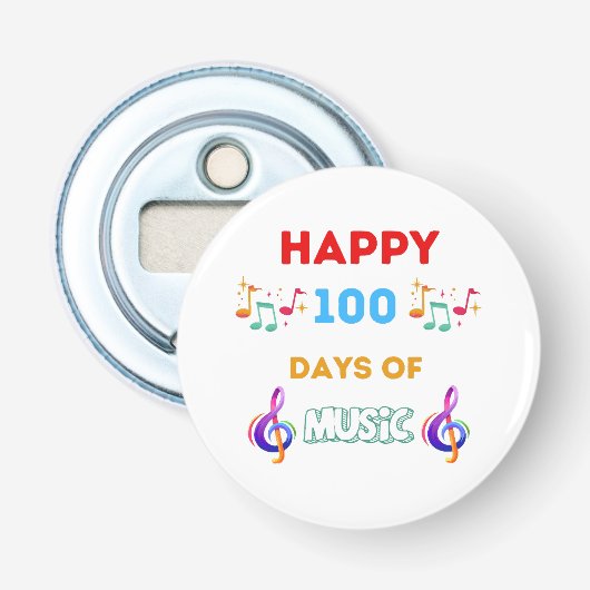 Décapsuleur Joyeux 100 Jours de musique (Devant)