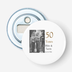 Décapsuleur Joyeux 50e anniversaire ajouter nom du couple date