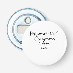 Décapsuleur Joyeux Halloween félicitations nom date année dipl