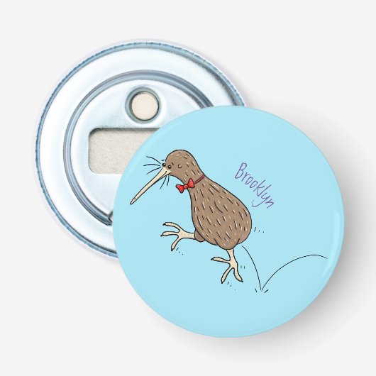 Décapsuleur Joyeux kiwi de saut avec dessin de cravate arc (Devant)