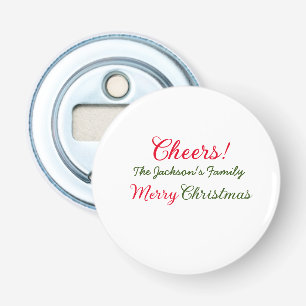 Décapsuleur joyeux noël vœux ajouter nom de famille texte phot