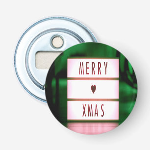 Décapsuleur Joyeux Noël XMAS Vert et Rouge