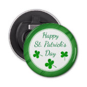 Décapsuleur Joyeux Saint Patrick`s Day Shamrock vert irlandais (Devant)