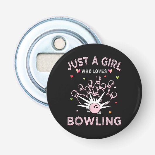 Décapsuleur Juste Une Fille Qui Aime Le Bowling (Devant)