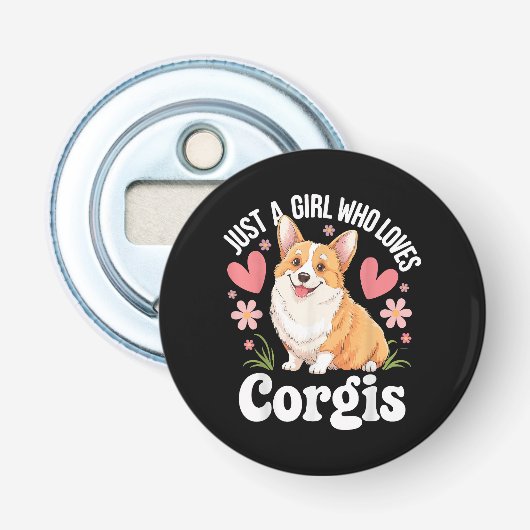 Décapsuleur Juste une fille qui aime les Corgis (Devant)