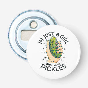 Décapsuleur Juste une fille qui aime les pickles - Vegan drôle