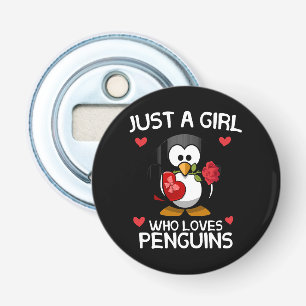 Décapsuleur Juste une fille qui aime les pingouins