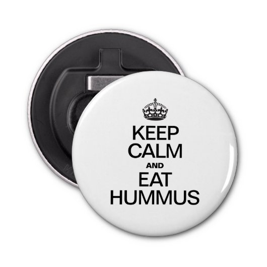 DÉCAPSULEUR KEEP CALM ET EAT HUMMUS (Devant)
