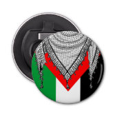 Décapsuleur Keffiyeh Écharpe palestinienne tissu traditionnel (Devant)