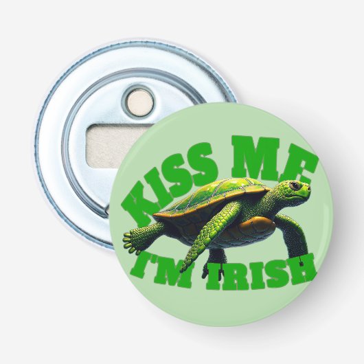 Décapsuleur Kiss Me I'm Irish - Green Turtle (Devant)