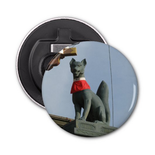 Décapsuleur Kitsune キ ツ ネ (Fox) avec Bijou à la bouche (Devant)