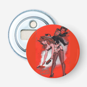 Décapsuleur La beauté et le Krampus Noël Vintage Noël