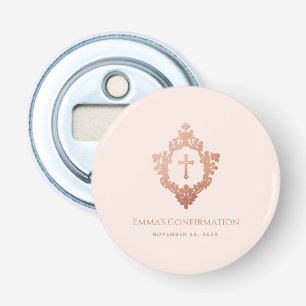 Décapsuleur La Confirmation Fille Favore Pink Rose Gold Crest
