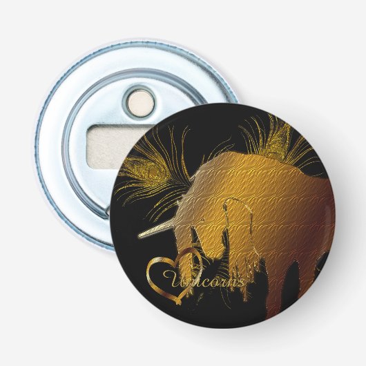 Décapsuleur La licorne d'or (Devant)