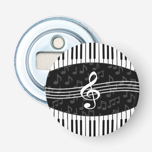 Décapsuleur La musique élégante note des clés de clef triple (Devant)