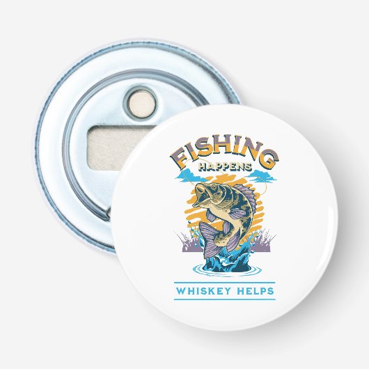 Décapsuleur La pêche arrive. Le whisky aide ! (Devant)