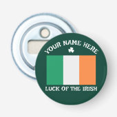 Décapsuleur La Saint-Patrick Drapeau de l'Irlande Nom personna (Devant)
