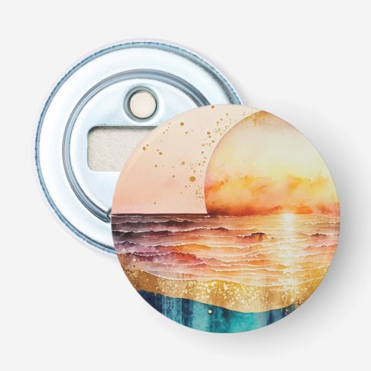 Décapsuleur La série de plage à l'aquarelle Design 3 (Devant)