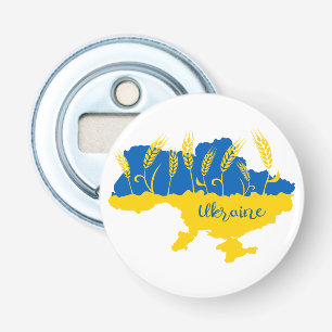 Décapsuleur La typographie ukrainienne et l'oreille au blé sur