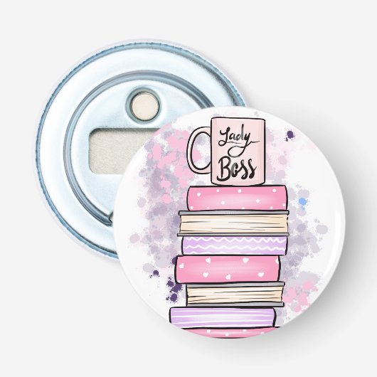 Décapsuleur Lady Boss Books et Mug (Devant)