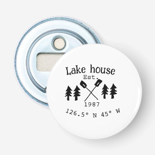 Décapsuleur Lake house et. Date année coordonnées personnalisé