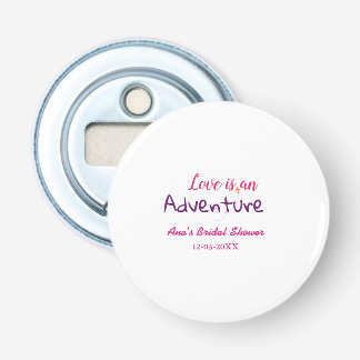 Décapsuleur L'AMOUR EST UNE AVENTURE ROSE VIOLET PLuie DE MARI