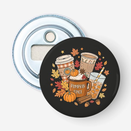 Décapsuleur Latte Épice de Citrouille Automne Saison (Devant)