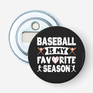 Décapsuleur Le baseball est ma saison préférée Vintage tendanc